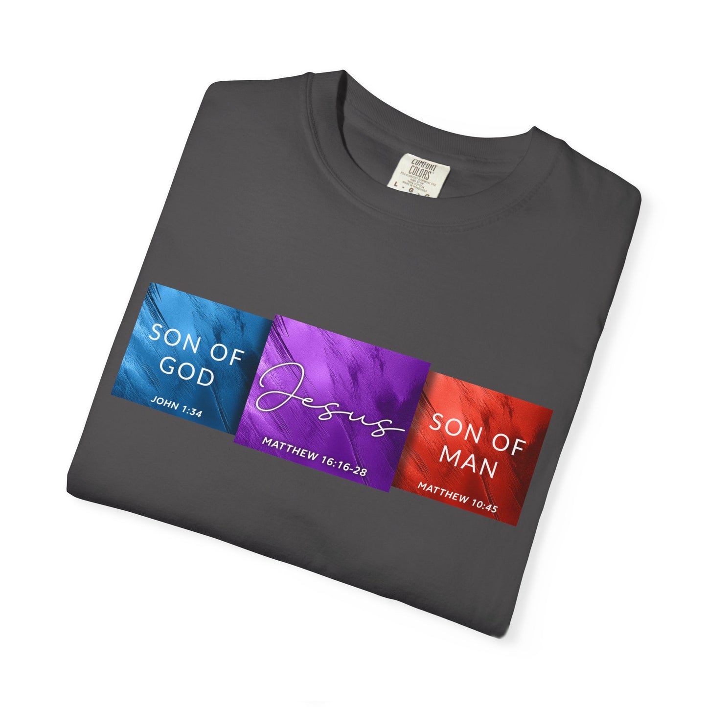 Son of Man Son of God Cotton T‑Shirt — Christian Faith Graphic Tee