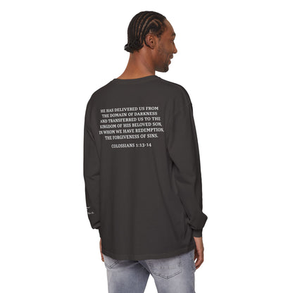 Rescued Colossians 1:13 Long Sleeve T-Shirt — 100% Cotton