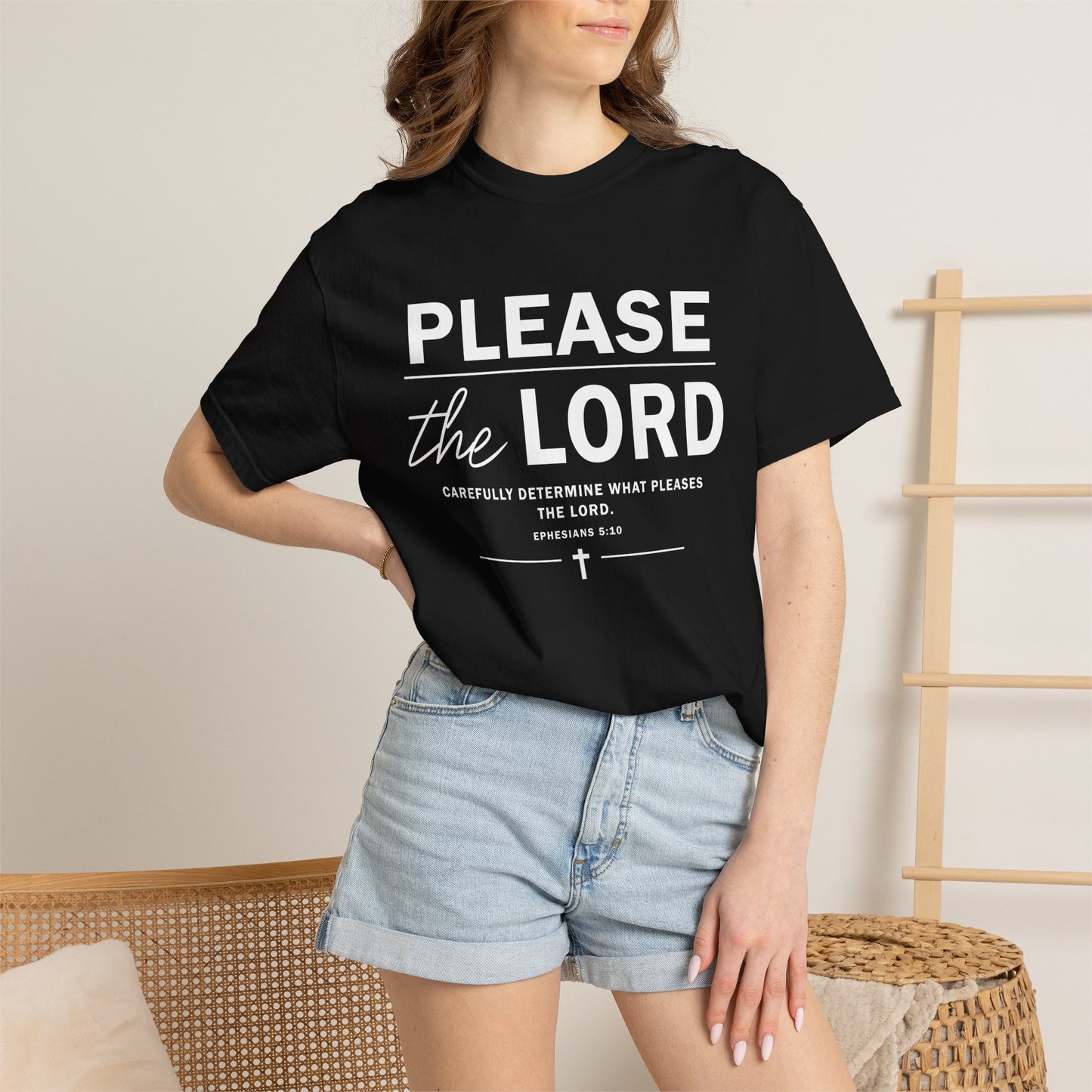 Please the Lord Ephesians 5:10 T-Shirt 100% Cotton T-Shirt