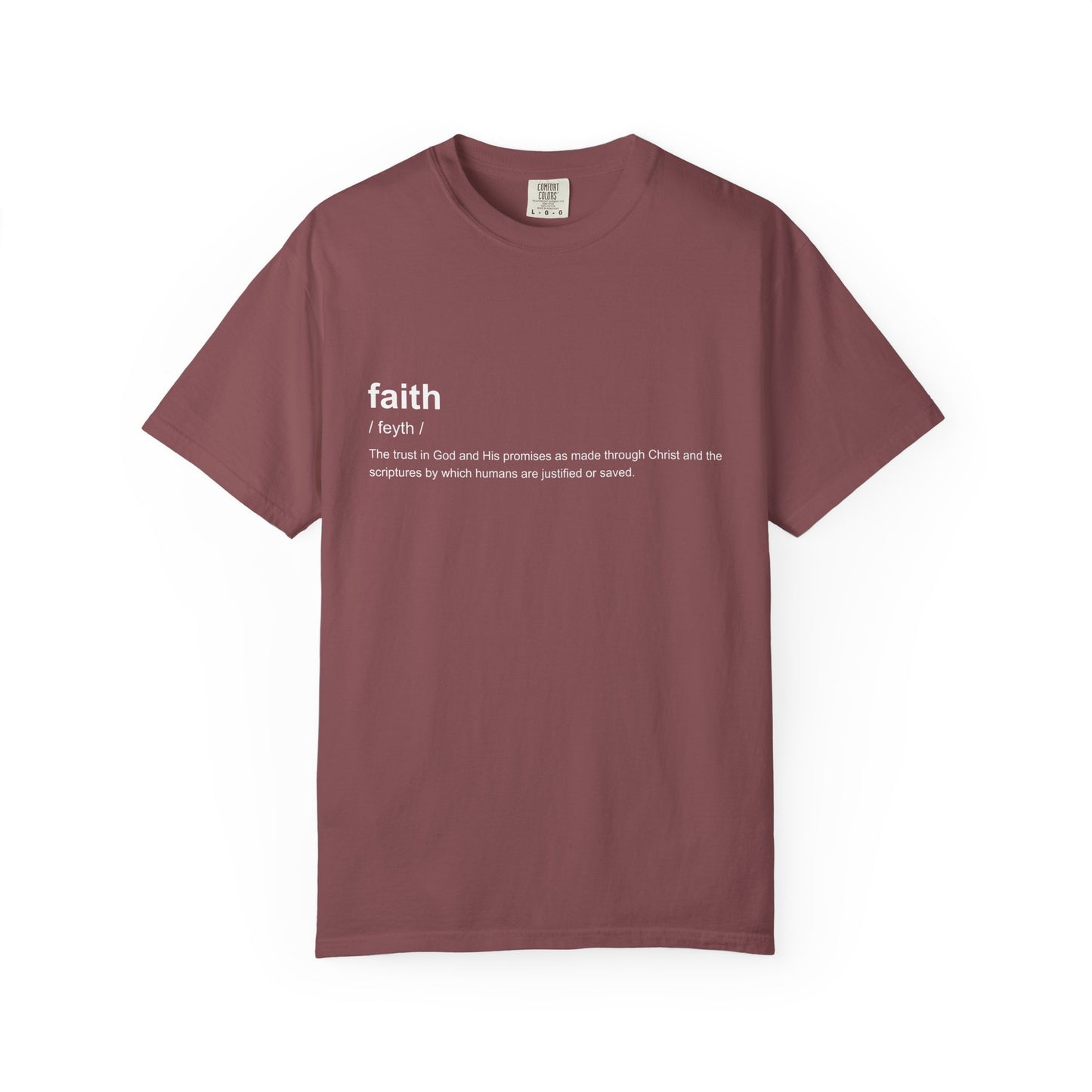Faith Definition 100% Cotton T-Shirt — Inspirational Scripture Tee