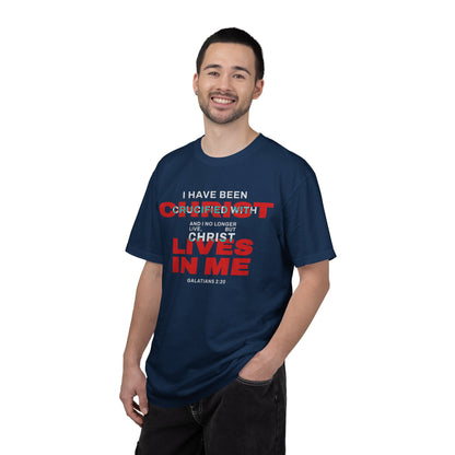 I have been Crucified with Christ "Galatians 2:20" RED 100% Cotton T-Shirt