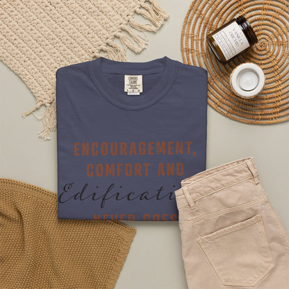 Encouragement, Comfort & Edification T-Shirt — Ephesians 4:29 Inspirational Christian Tee