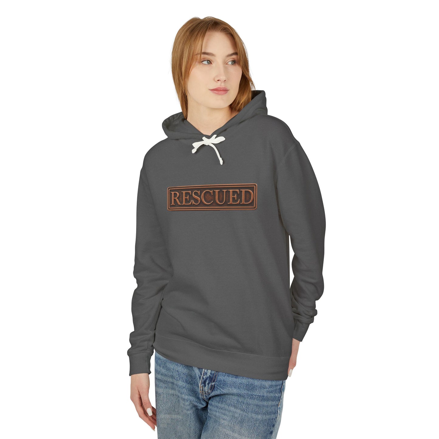 Rescued Colossians 1:13 Cotton Hoodie — Bible Verse Inspirational Hooded Sweatshirt