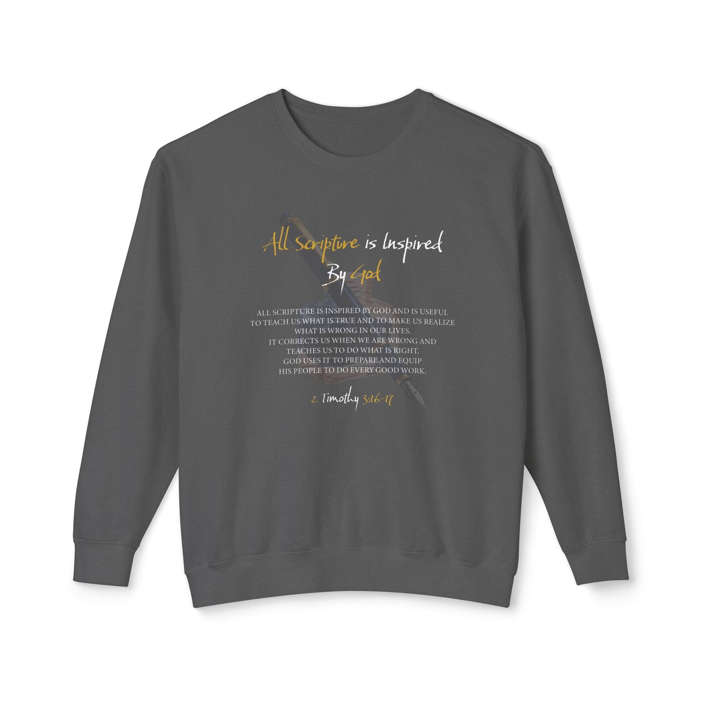 All Scriptures Are Inspired By God T-Shirt — Faith-Based Scripture Sweatshirt