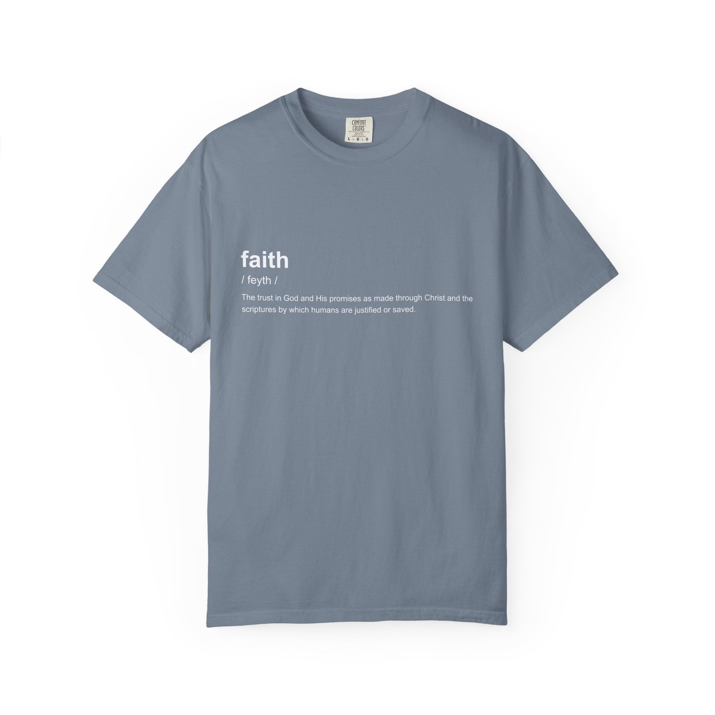 Faith Definition 100% Cotton T-Shirt — Inspirational Scripture Tee