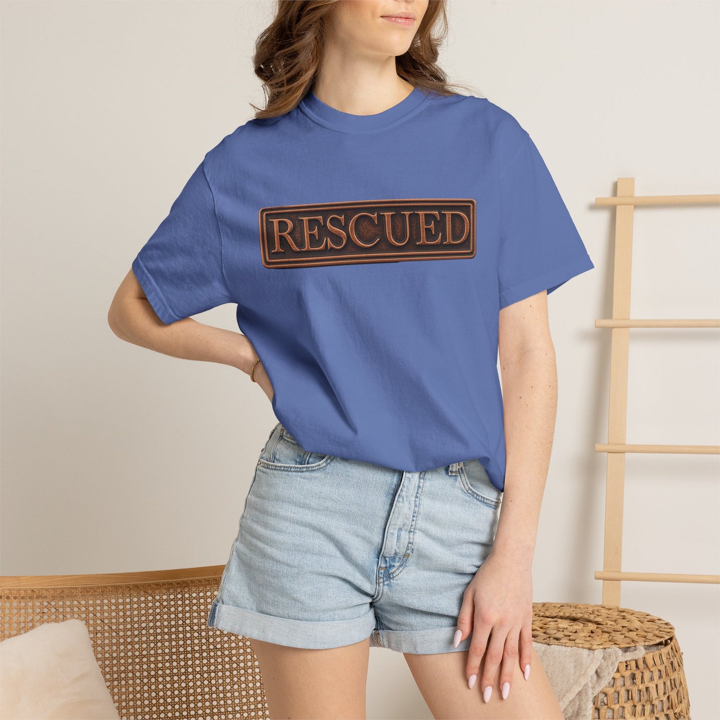 Rescued Colossians 1:13-14 Cotton T-Shirt