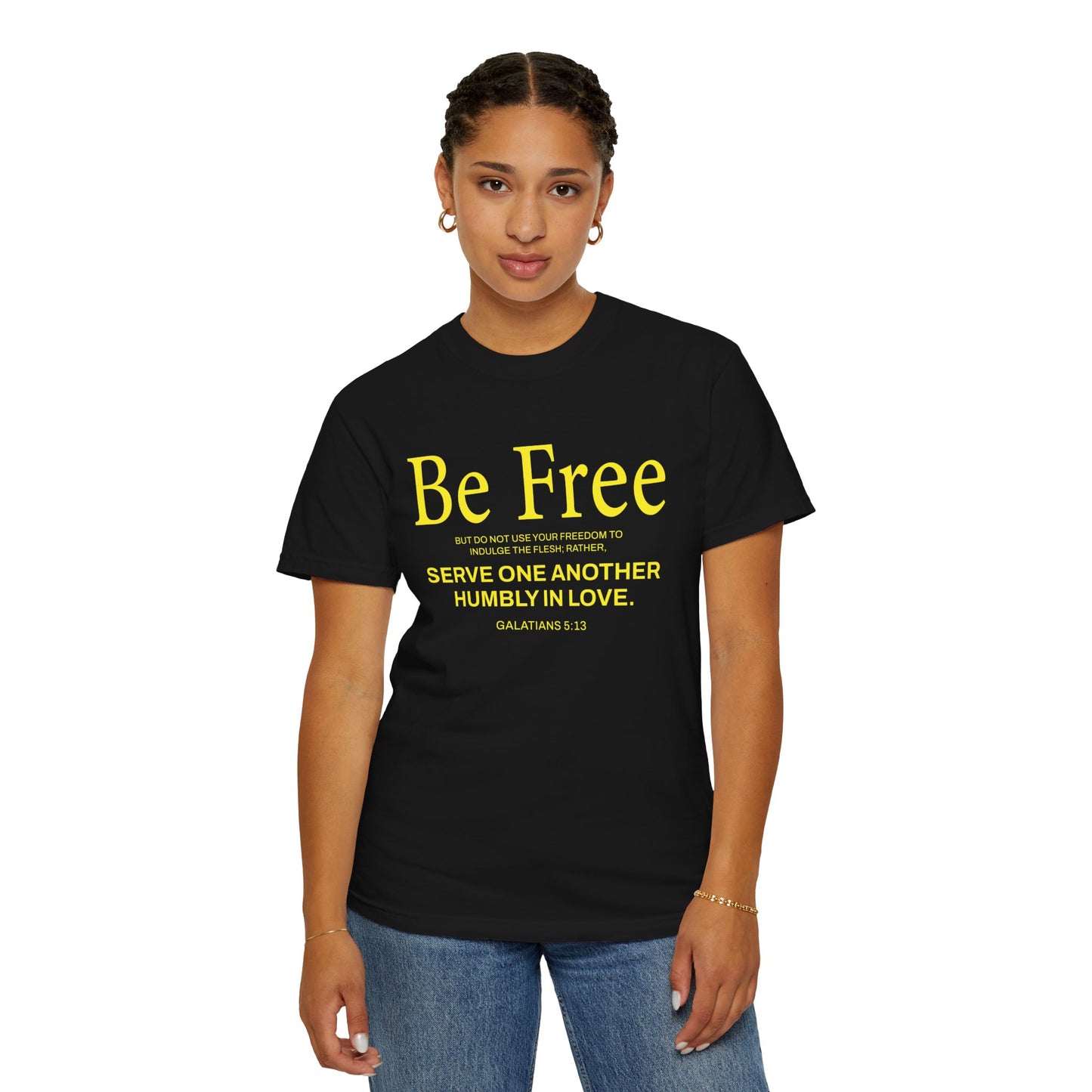 Be Free "Galatians 5:13" Yellow