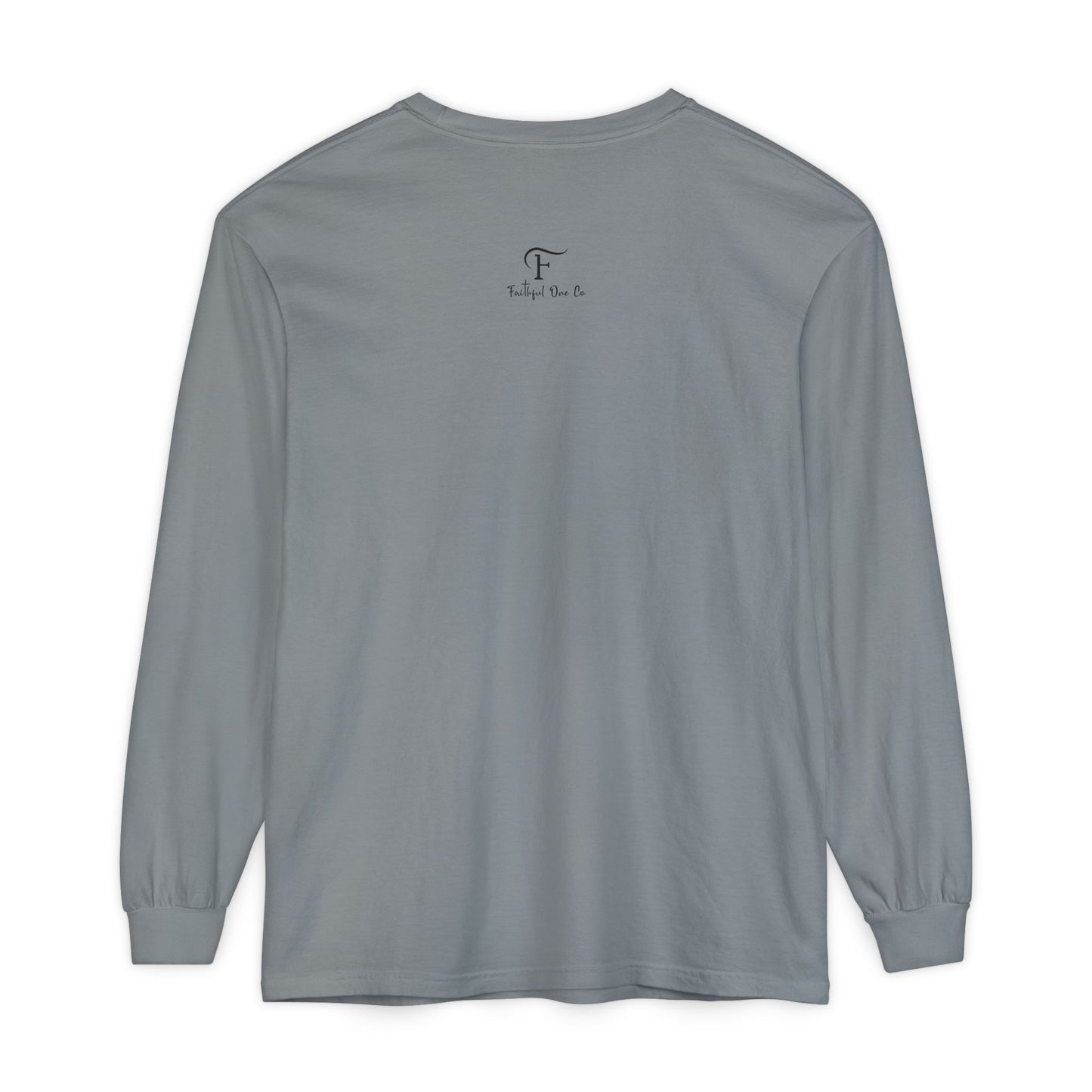 Jeremiah 17:7 'Blessed Is the One Who Trusts in the Lord' 100% Cotton Red Letters Long Sleeve Tee