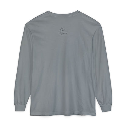 Jeremiah 17:7 'Blessed Is the One Who Trusts in the Lord' 100% Cotton Red Letters Long Sleeve Tee