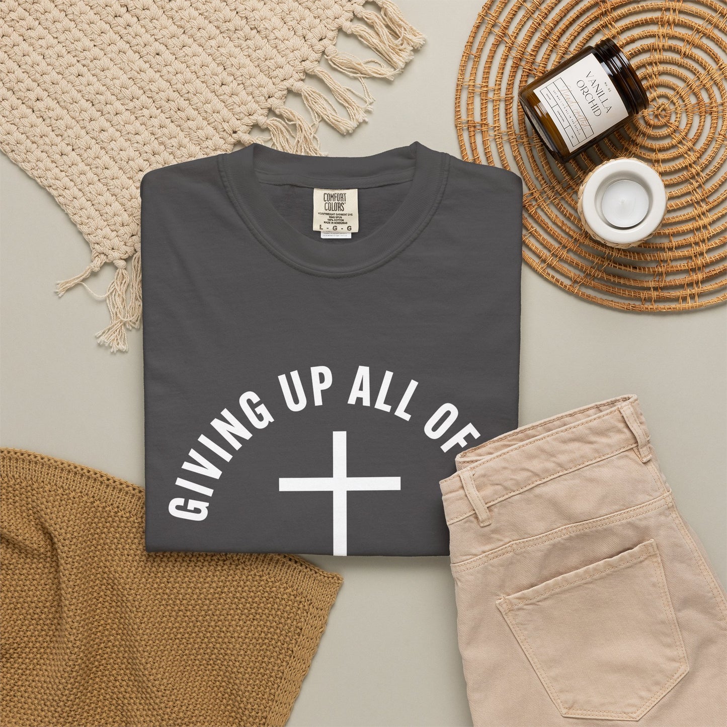 Giving up All Of Me "Matthew 16:24" 100% Cotton T-Shirt