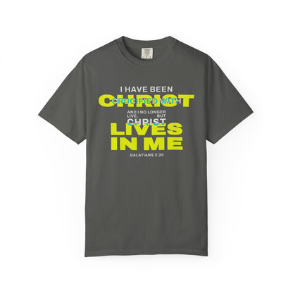 I have been Crucified with Christ "Galatians 2:20" YELLOW 100% Cotton T-Shirt
