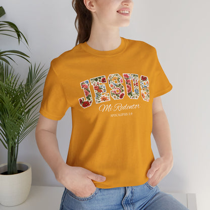 Jesus Mi Redentor Floral Graphic Tee