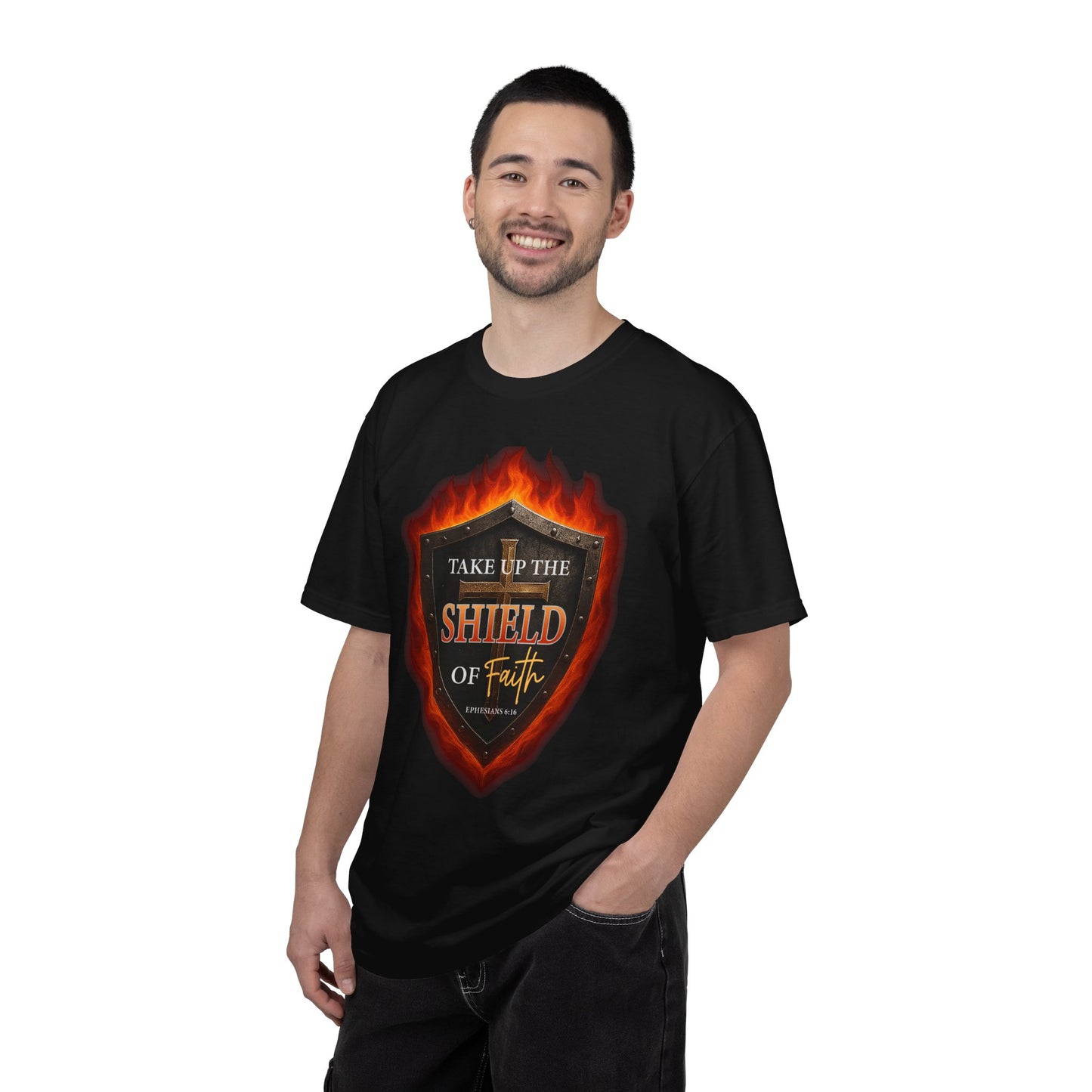 Take Up The Shield of Faith "Ephesians 6:16" 100% Cotton T-Shirt