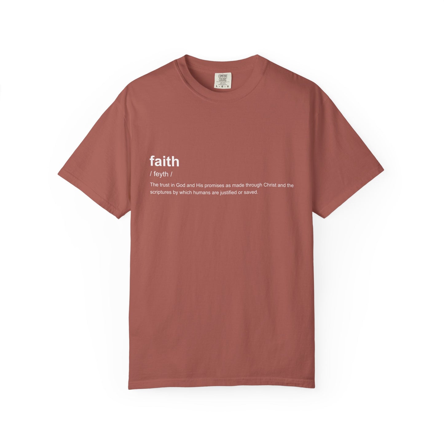 Faith Definition 100% Cotton T-Shirt — Inspirational Scripture Tee