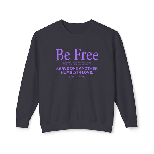 Be Free "Galatians 5:13" Purple