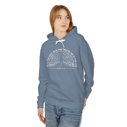 He is The Way, The Truth & The Life "John 14:6" 100% Cotton Hoodie