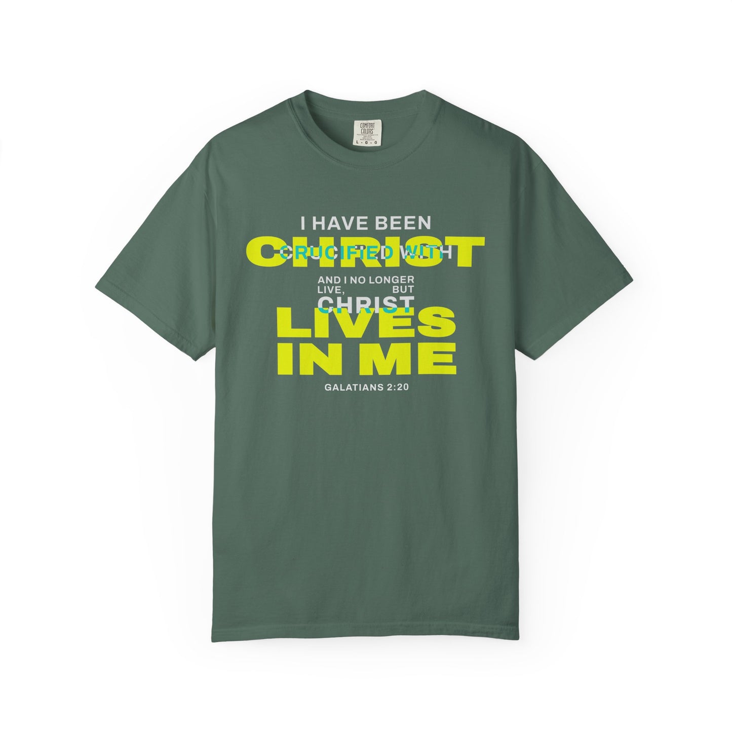 I have been Crucified with Christ "Galatians 2:20" YELLOW 100% Cotton T-Shirt
