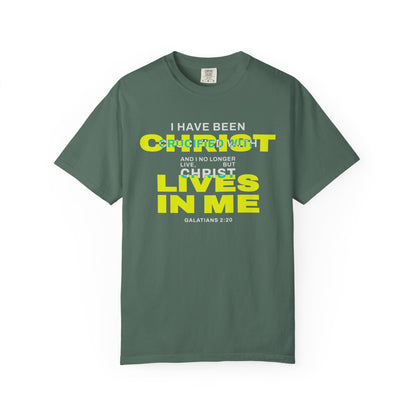 I have been Crucified with Christ "Galatians 2:20" YELLOW 100% Cotton T-Shirt
