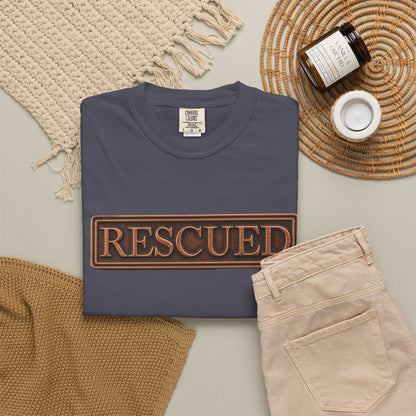 Rescued Colossians 1:13-14 Cotton T-Shirt