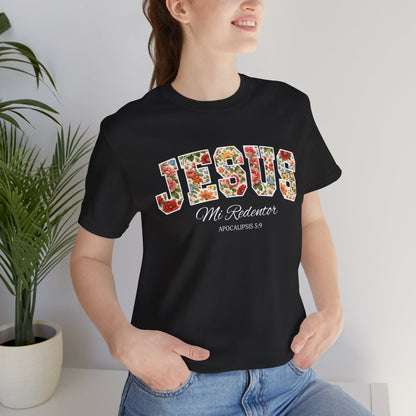 Jesus Mi Redentor Floral Graphic Tee