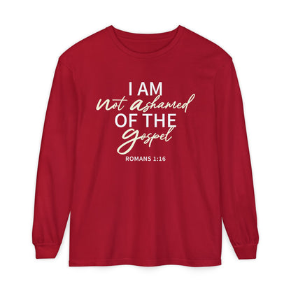 Romans 1:16 Beige 100% Cotton Lon Sleeve Comfort Color
