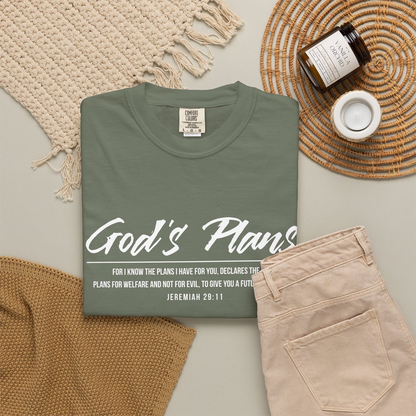 Jeremiah 29:11 'God's Plans 100% Cotton T-Shirt — Inspirational Faith Tee