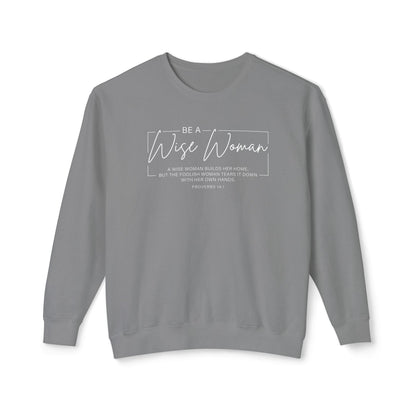 Wise Woman Proverbs 14:1 100% Cotton Long Sleeve T-Shirt — Christian Inspirational Tee