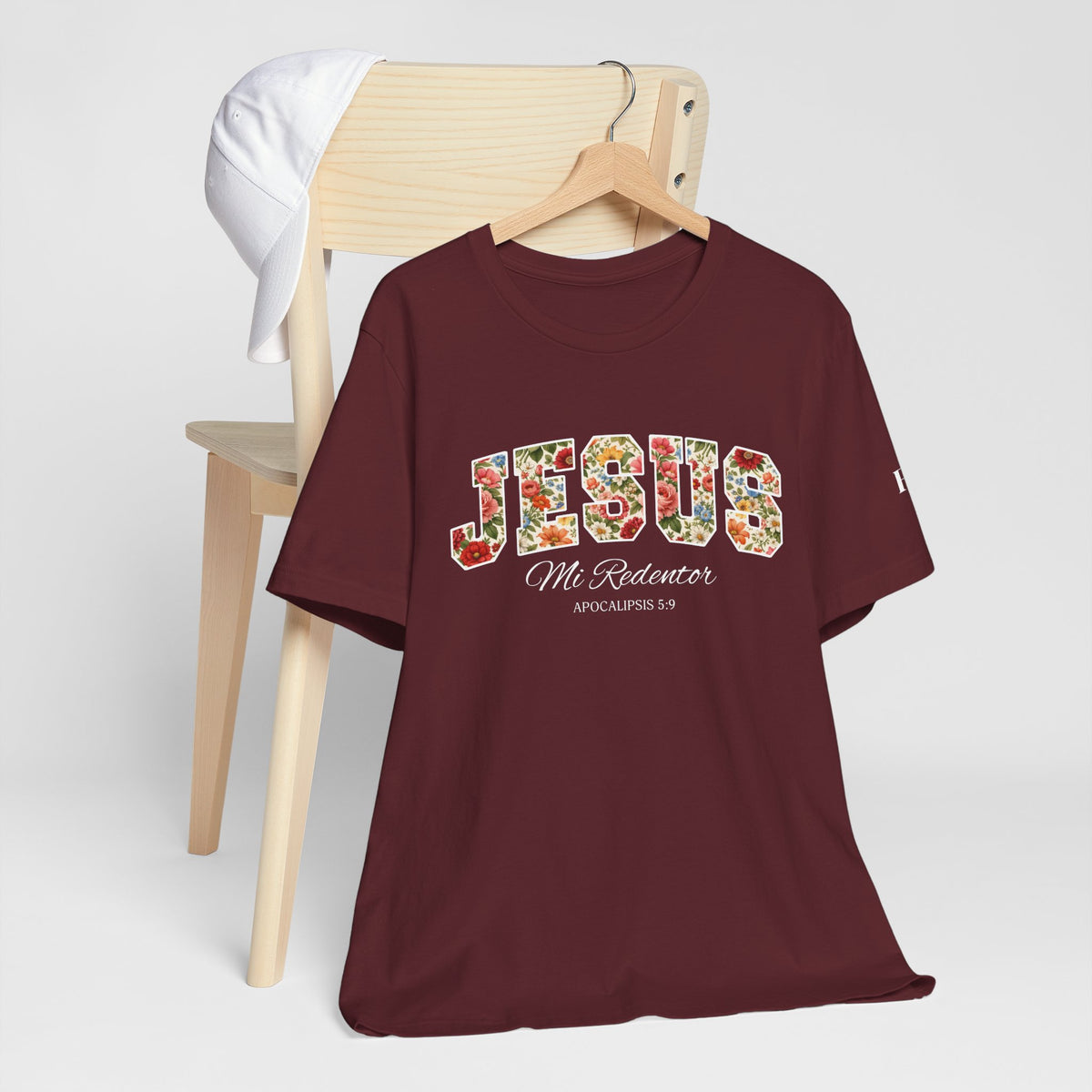 Jesus Mi Redentor Floral Graphic Tee
