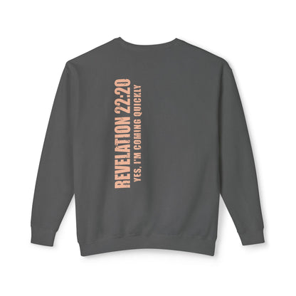 Revelation 22:20 Cotton Crewneck Sweatshirt — Bible Verse Christian Pullover