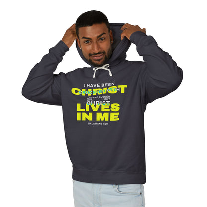 I have been Crucified with Christ "Galatians 2:20"  Yellow  Unisex 100% Cotton Hoodie