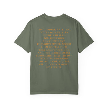 "Romans 2:15-16" 100% Cotton T-Shirt