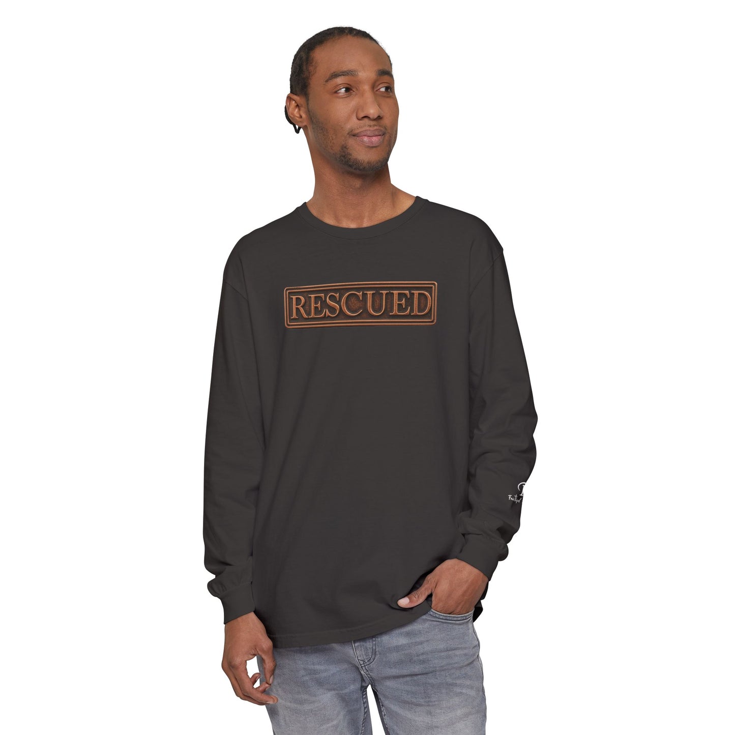 Rescued Colossians 1:13 Long Sleeve T-Shirt — 100% Cotton