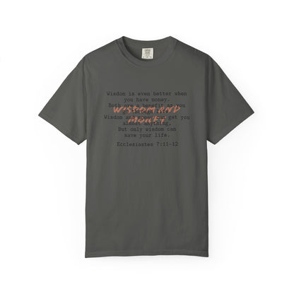 Biblical Wisdom T-Shirt — "Wisdom & Truth" Ecclesiastes 7:11 Scripture Tee