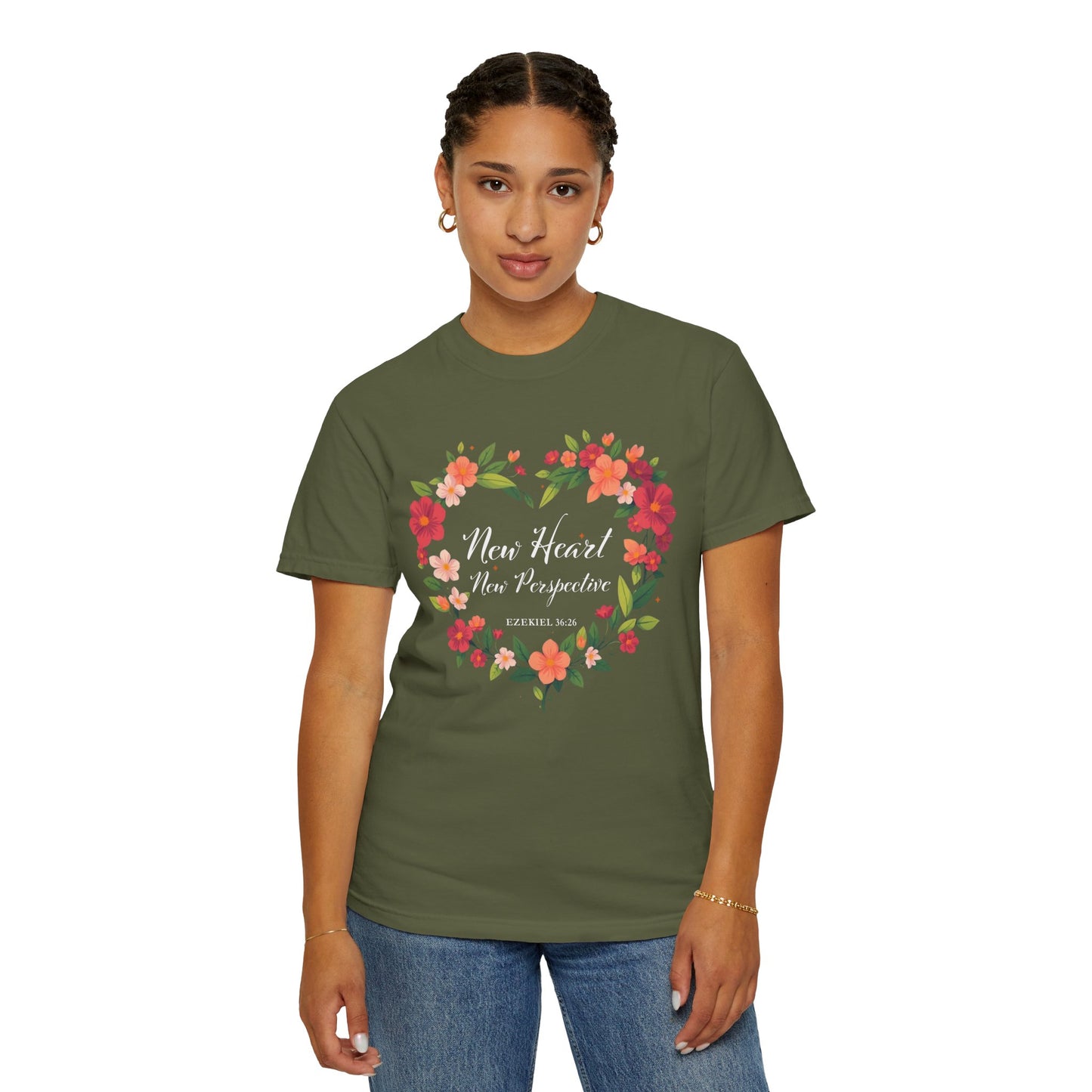 New Heart and New Perspective "Ezekiel 36:26" 100% Cotton T Shirt