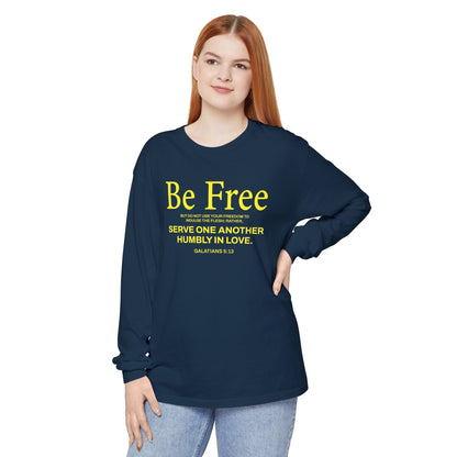 Be Free "Galatians 5:13" Yellow