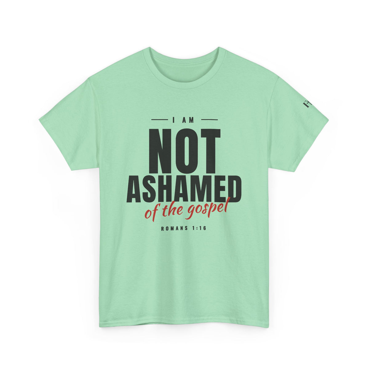 Not Ashamed of the Gospel Christian Faith T-Shirt