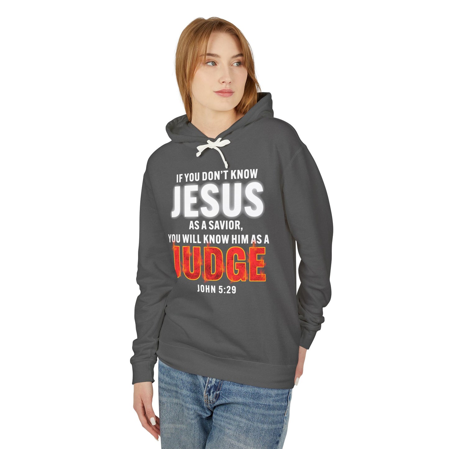 Know Jesus as Savior Cotton T-shirt — Faith-Based Christian Hoodie