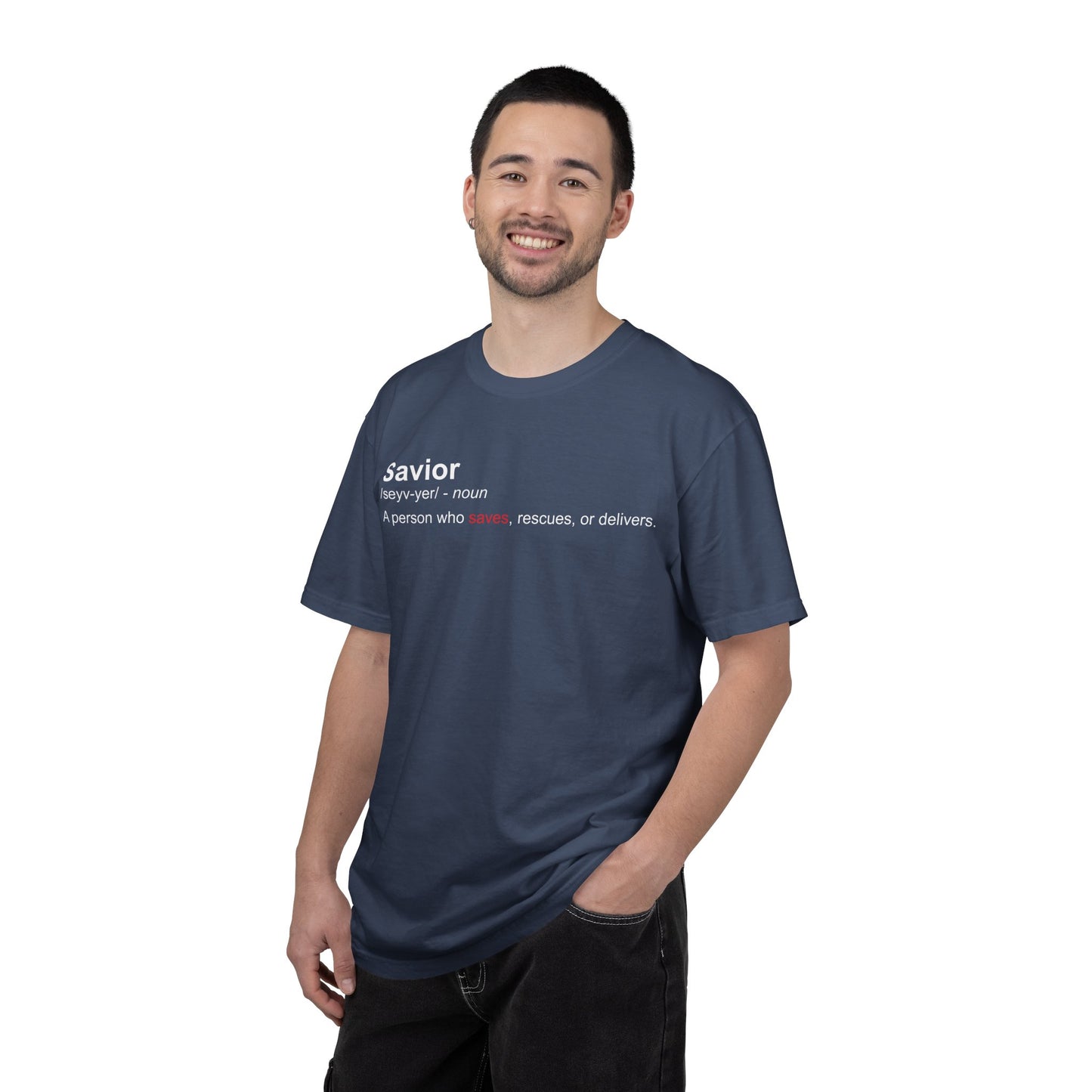 Savior Definition T-Shirt — 'Savior' Dictionary-Style Graphic Tee