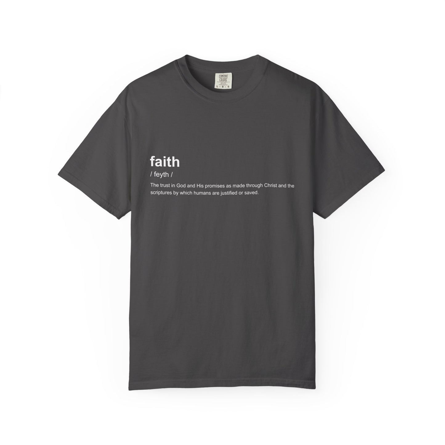 Faith Definition 100% Cotton T-Shirt — Inspirational Scripture Tee