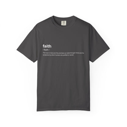 Faith Definition 100% Cotton T-Shirt — Inspirational Scripture Tee