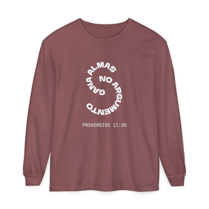Proverbs 11:30 "Gana Almas" 100% Cotton Long Sleeve Tee