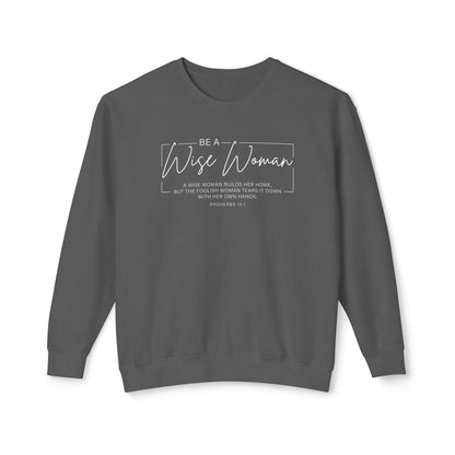 Wise Woman Proverbs 14:1 100% Cotton Long Sleeve T-Shirt — Christian Inspirational Tee