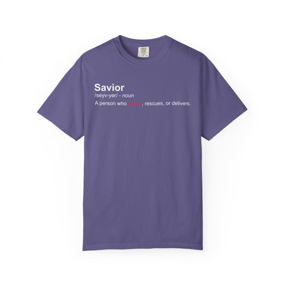 Savior Definition T-Shirt — 'Savior' Dictionary-Style Graphic Tee