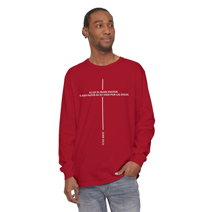 Buen Pastor T-shirt — Juan 10:11 'Yo Soy el Buen Pastor' Christian Long Sleeve Tee