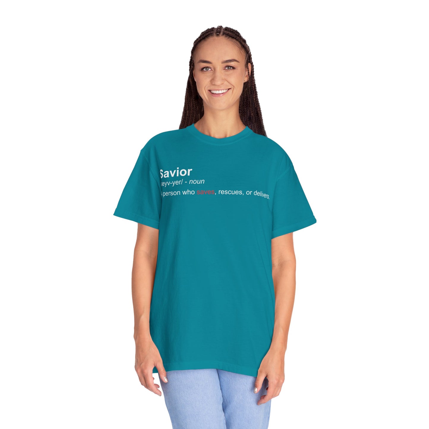 Savior Definition T-Shirt — 'Savior' Dictionary-Style Graphic Tee