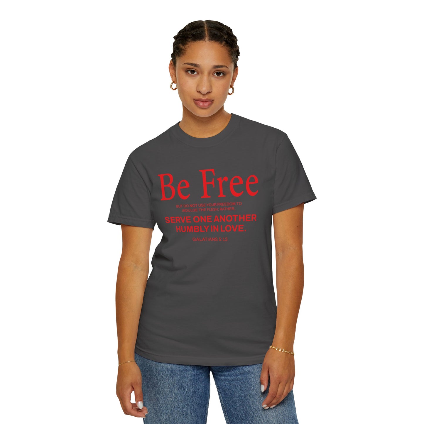 Be Free "Galatians 5:13" Red
