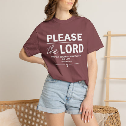 Please the Lord Ephesians 5:10 T-Shirt 100% Cotton T-Shirt