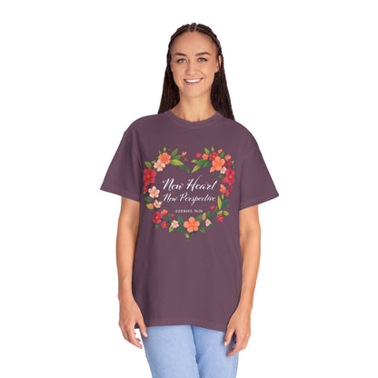 New Heart and New Perspective "Ezekiel 36:26" 100% Cotton T Shirt