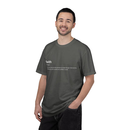 Faith Definition 100% Cotton T-Shirt — Inspirational Scripture Tee
