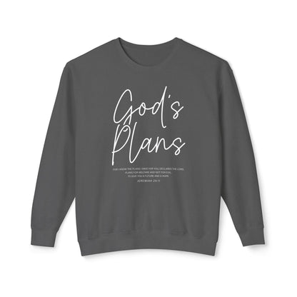 God's Plans Jeremiah 29:11 100% Cotton Sweatshirt